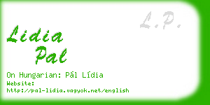 lidia pal business card