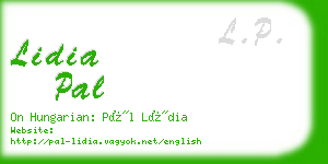 lidia pal business card